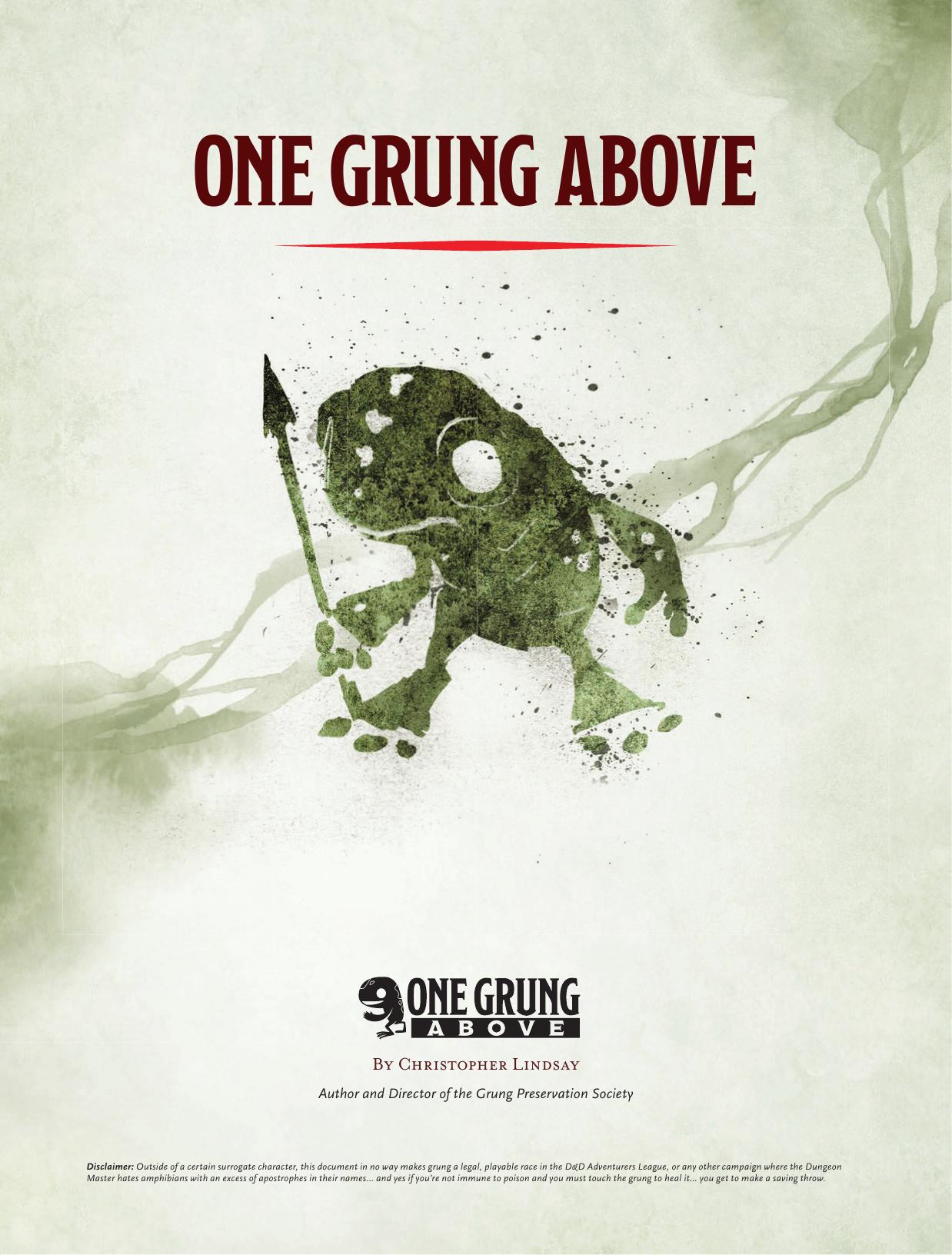 One Grung Above