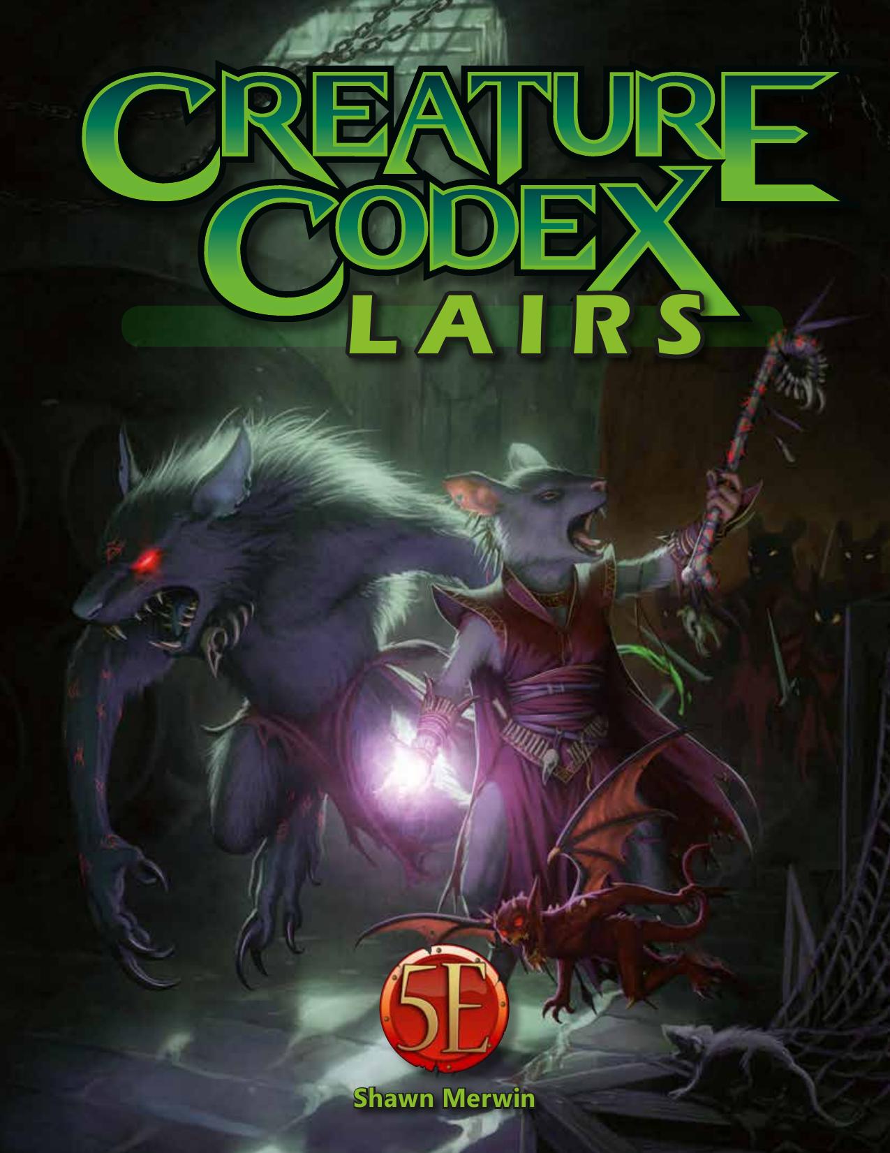 Creature Codex Lairs