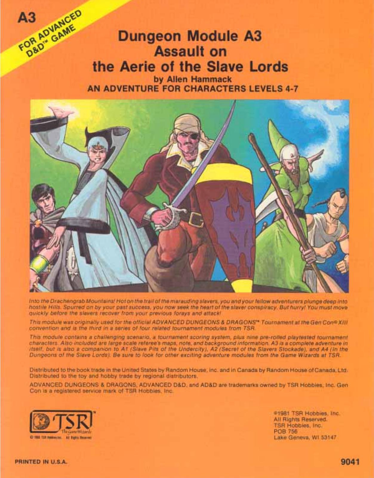 Assault on the Aerie of the Slave Lords