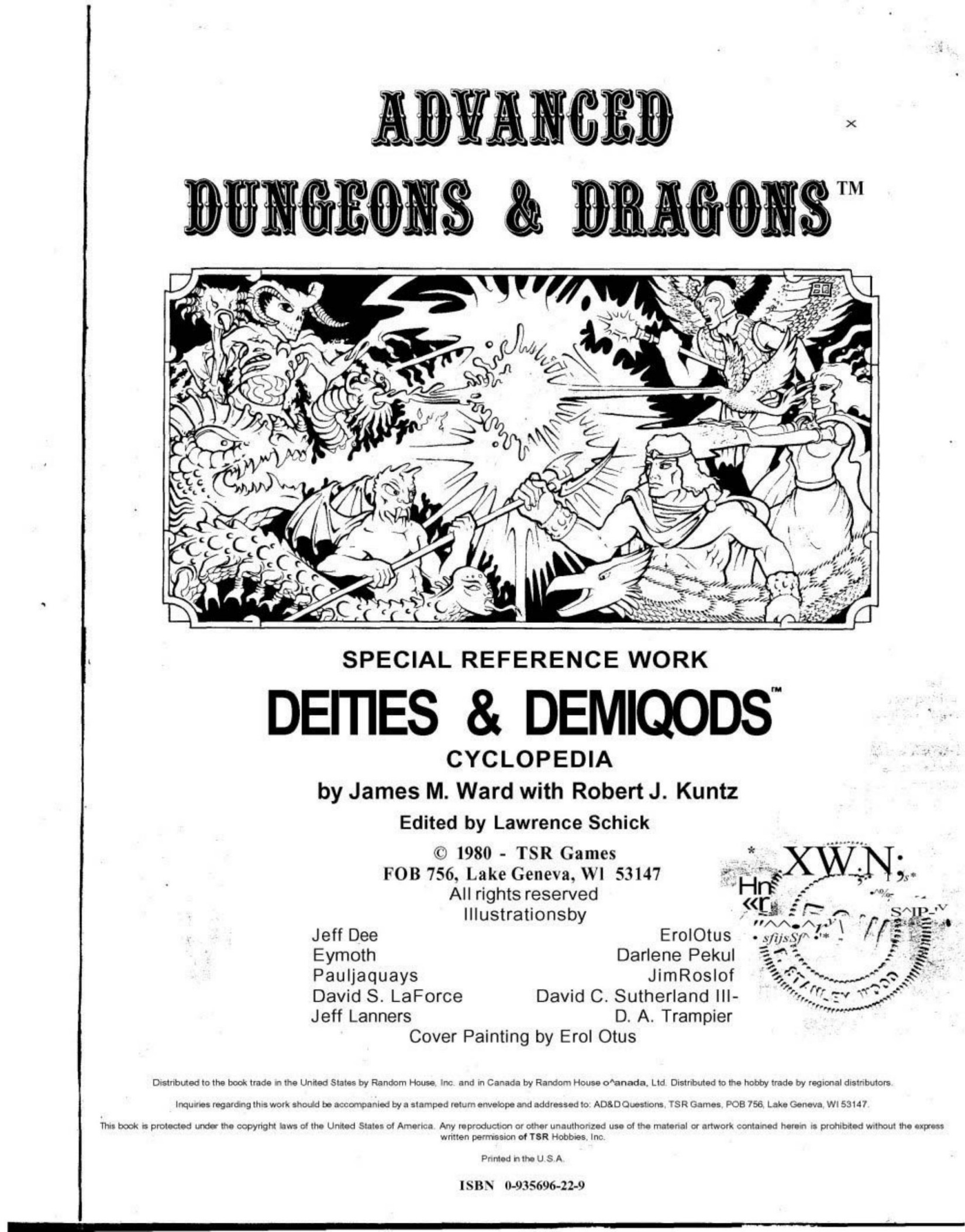 Deities And Demigods