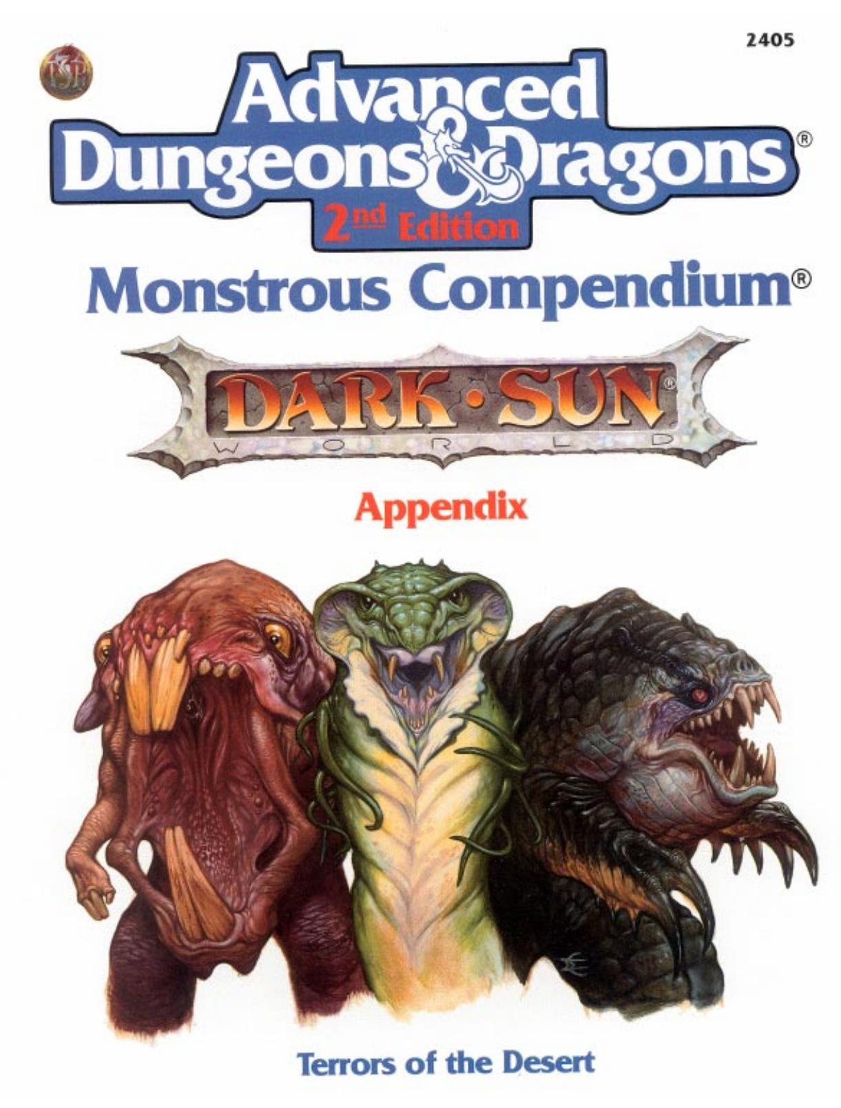 Dark Sun Appendix I (1992)