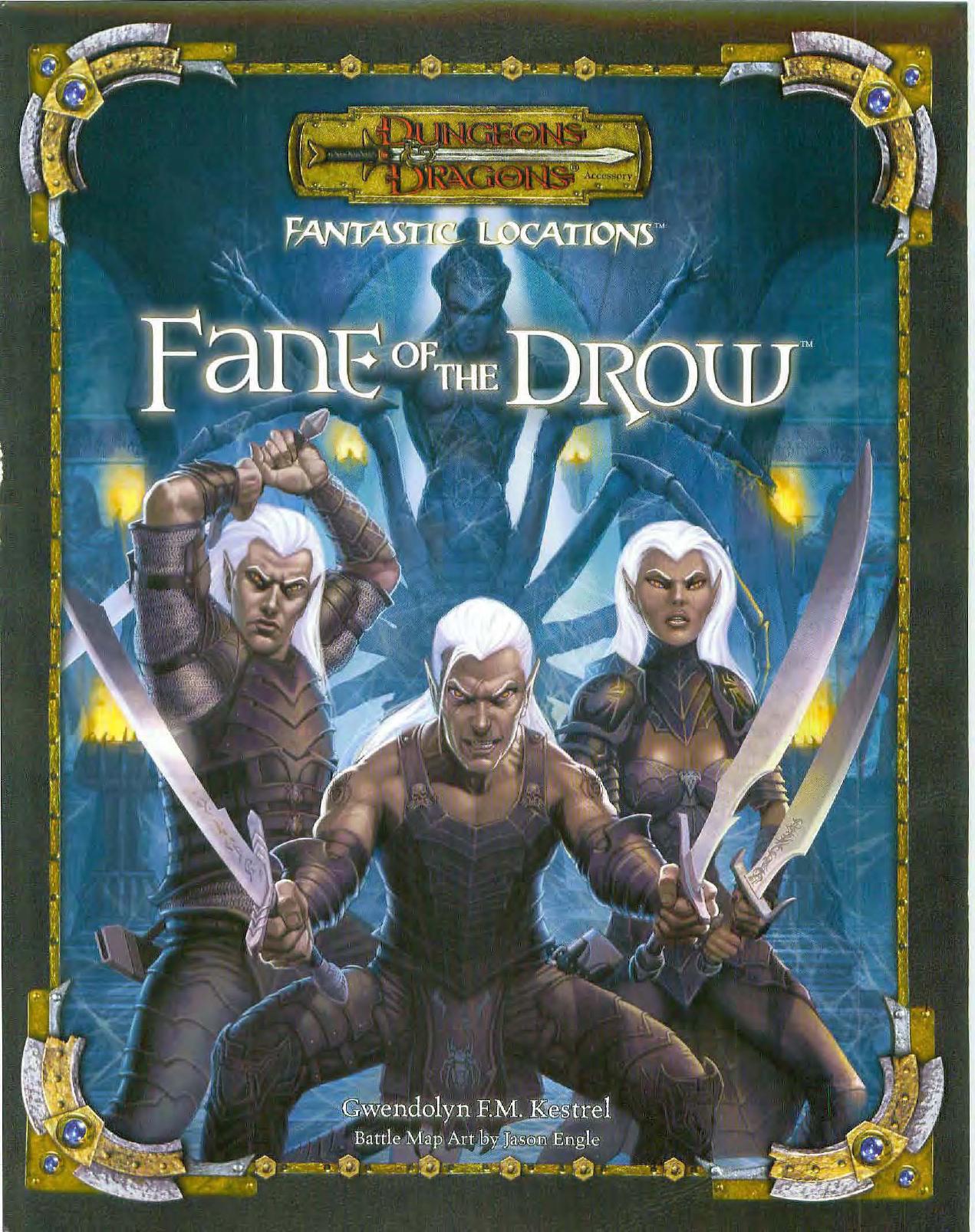 Fantastic Locations: Fane of the Drow: Dungeons & Dragons Accessory