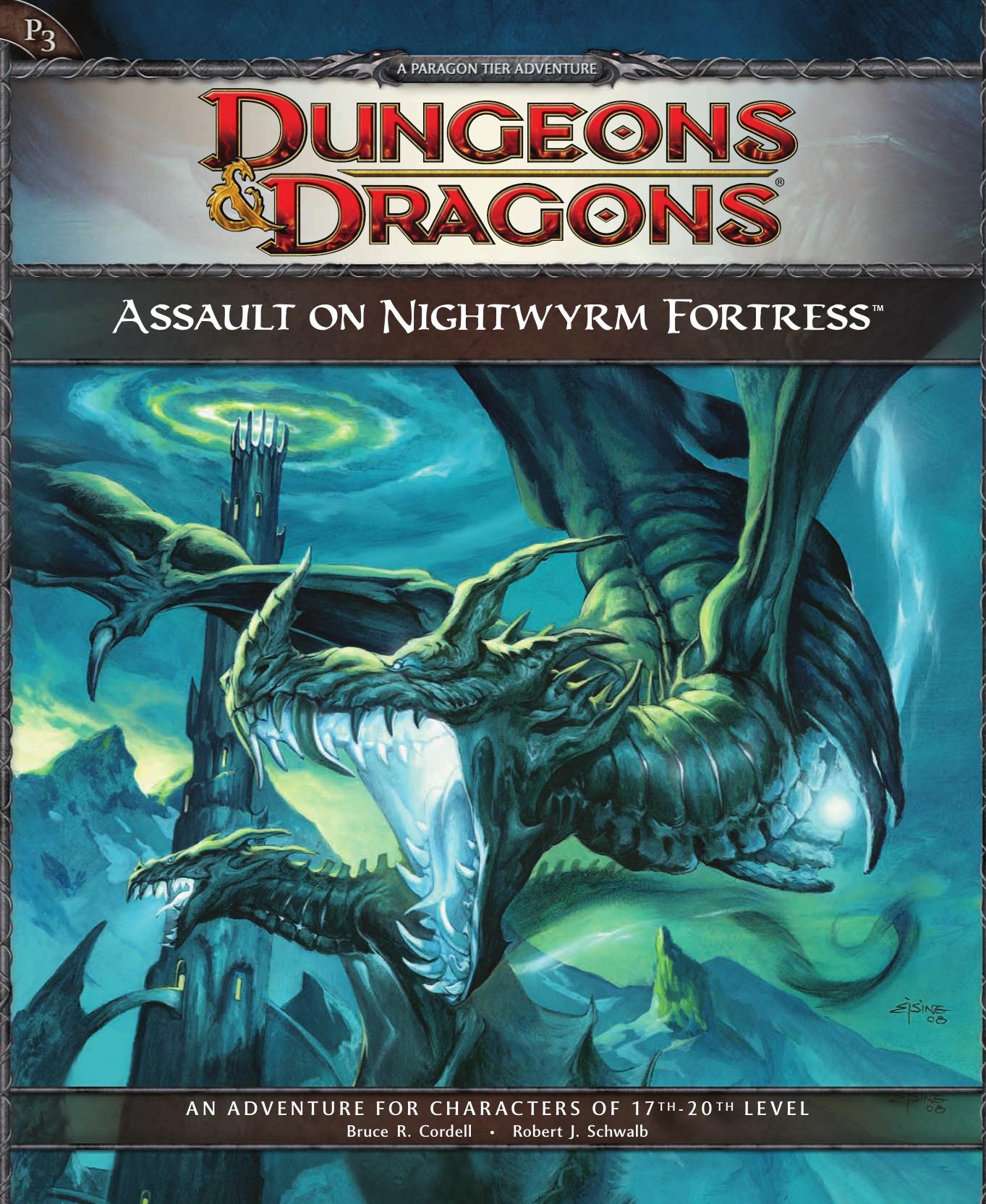 Assault on Nightwyrm Fortress: Adventure P3 for 4th Edition D&D