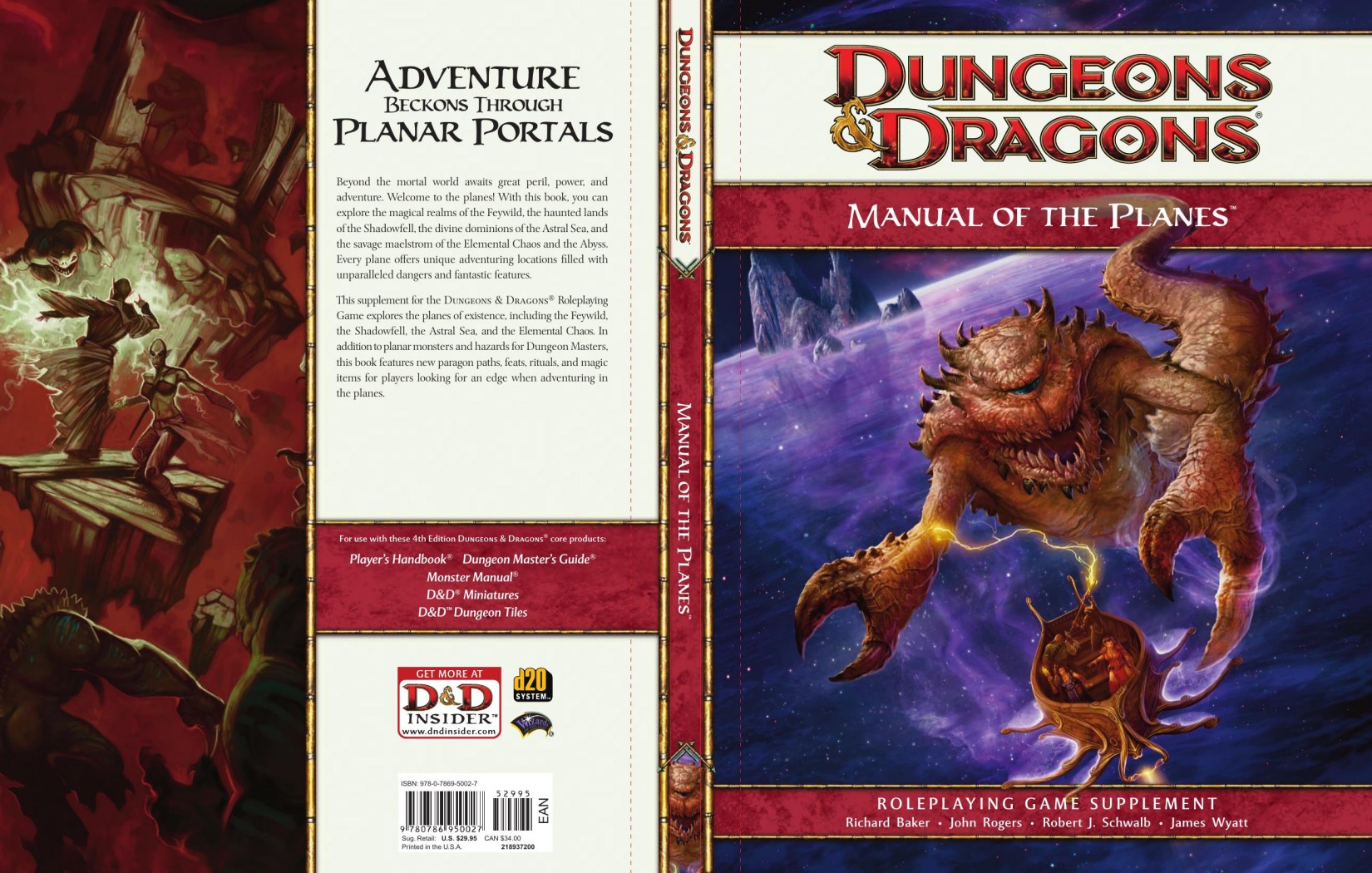 Dungeon & Dragons: Manual of the Planes, Roleplaying Game Supplement