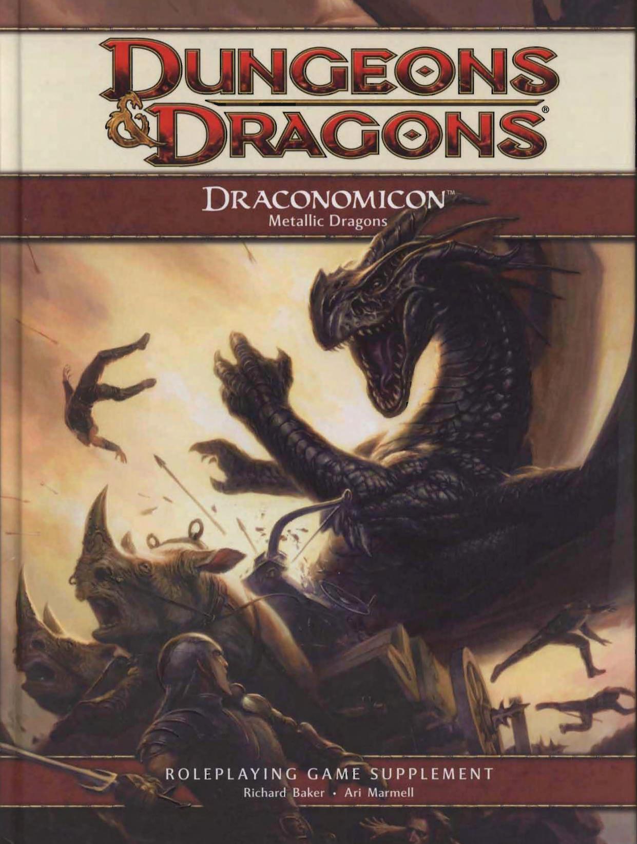 Draconomicon: Metallic Dragons: A 4th Edition D&D Supplement