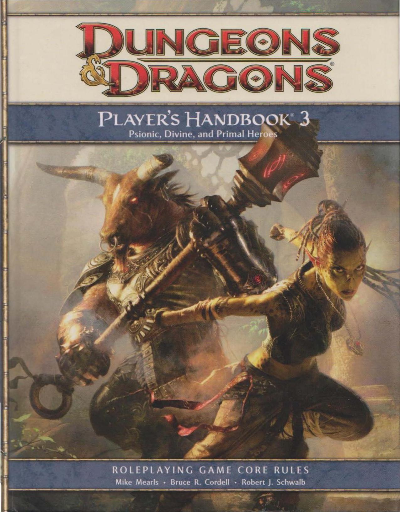 Player's Handbook 3: A 4th Edition D&D Core Rulebook