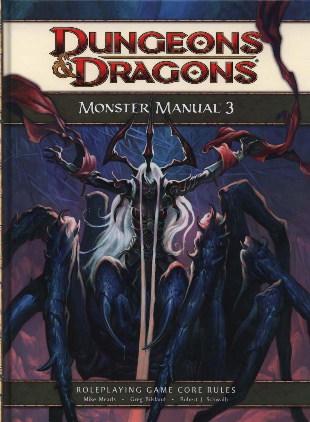 Monster Manual 3: A 4th Edition D&D Core Rulebook