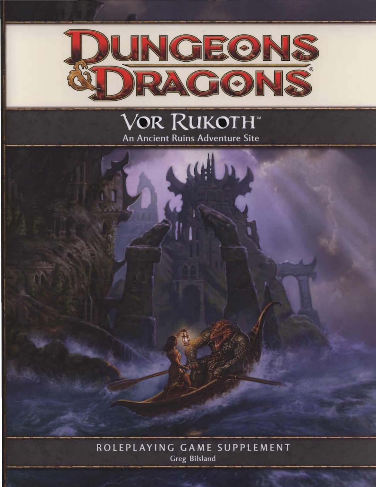 Vor Rukoth: An Ancient Ruins Adventure Site for D&D