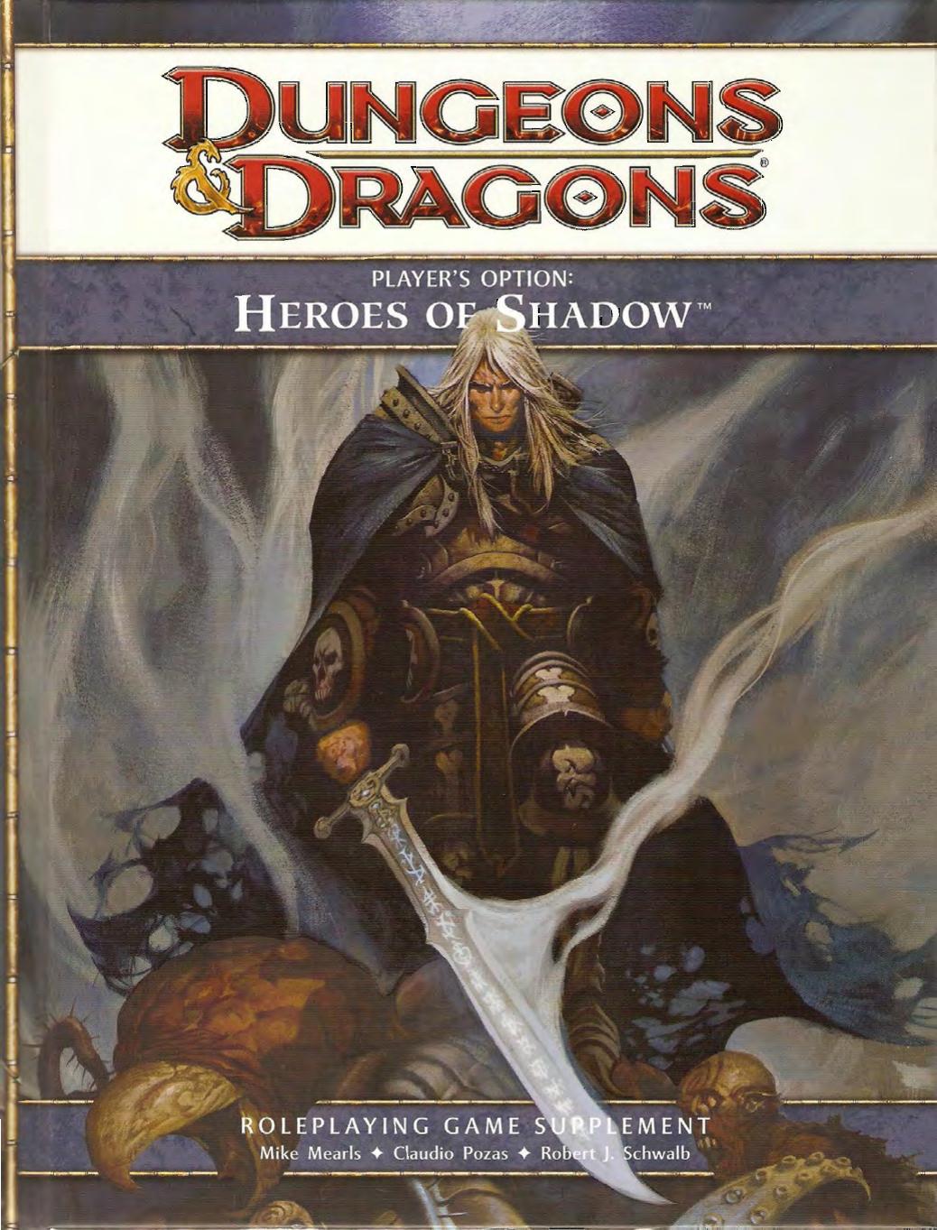 Player's Option: Heroes of Shadow: A 4th Edition D&D Supplement